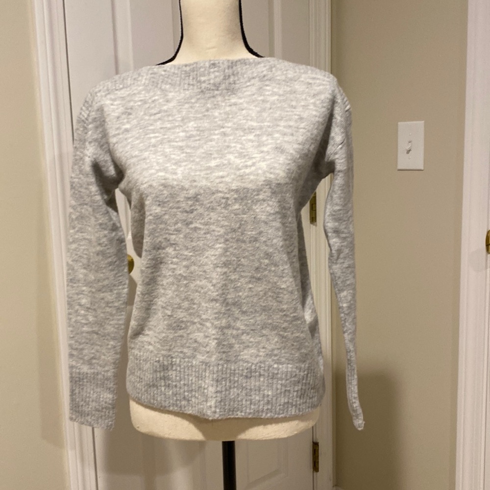 Banana Republic Ayre yarn sweater heather gray S new with tags